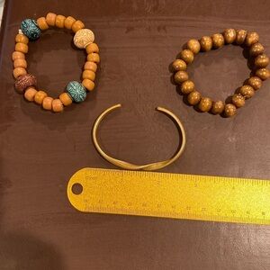 THREE small/medium bracelets.